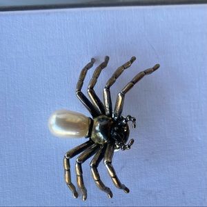 Pearl Spider Brooch
